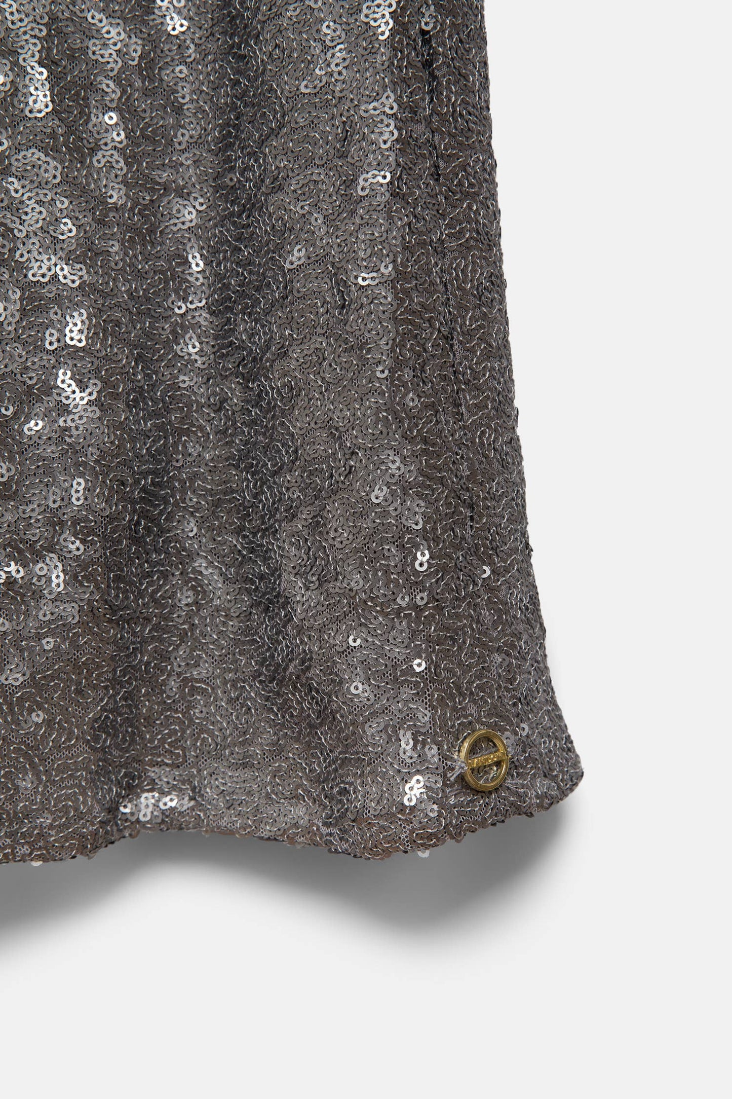 Gonna tubino midi in paillettes a vita media