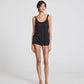 Top in lino Synne nero