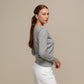 Maglione in maglia con scollo a V da donna in misto viscosa