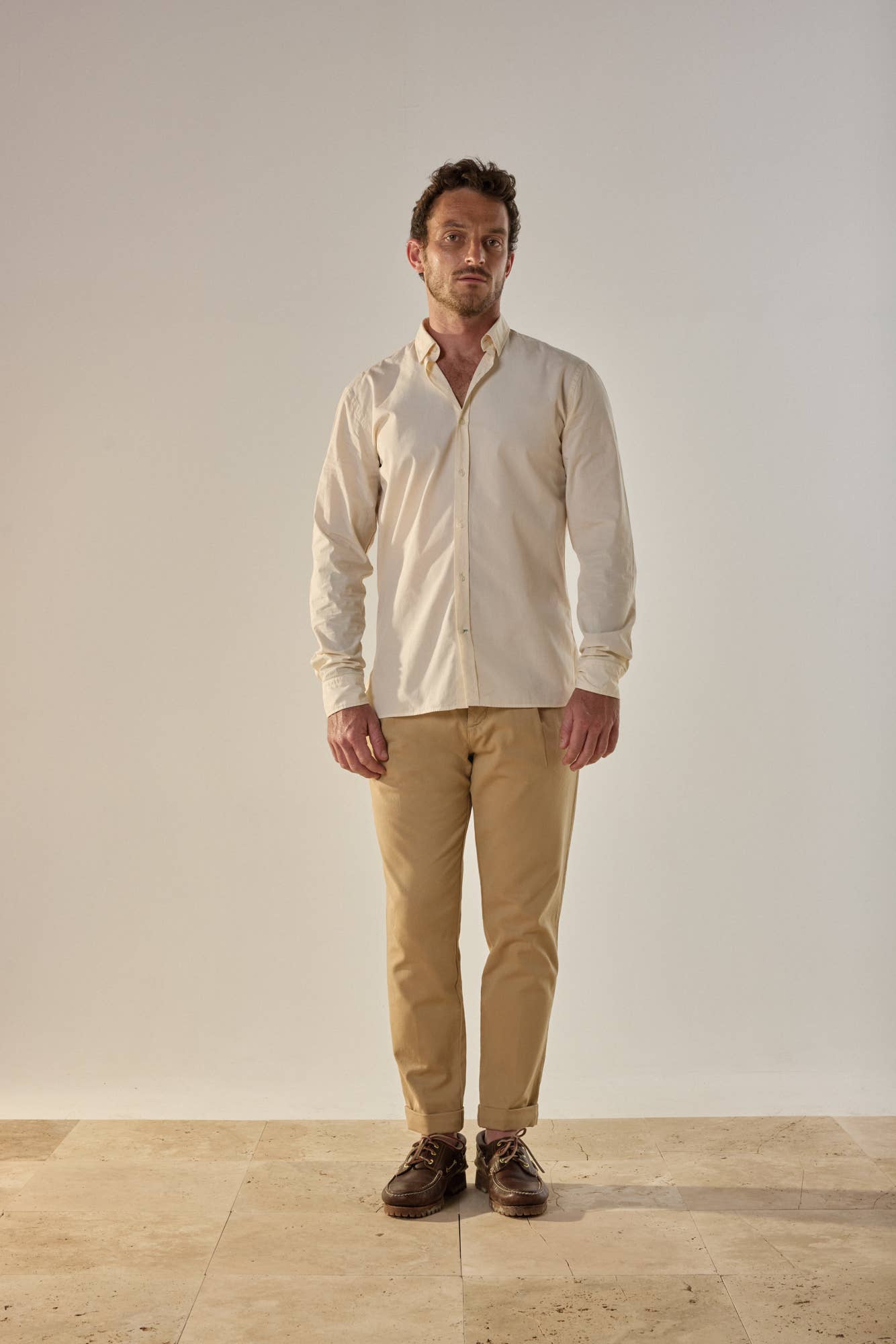 Pantaloni a pieghe Closer Grano