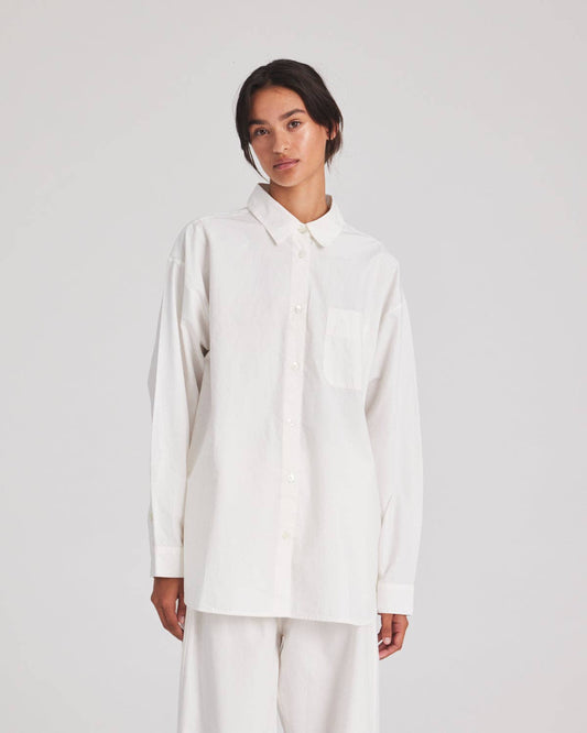 Camicia Astrid in popeline di cotone biologico
