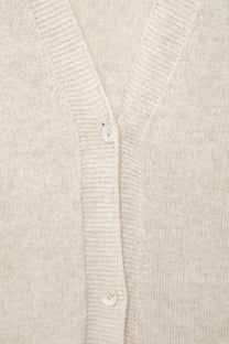Gilet in maglia con scollo a V e bottoni