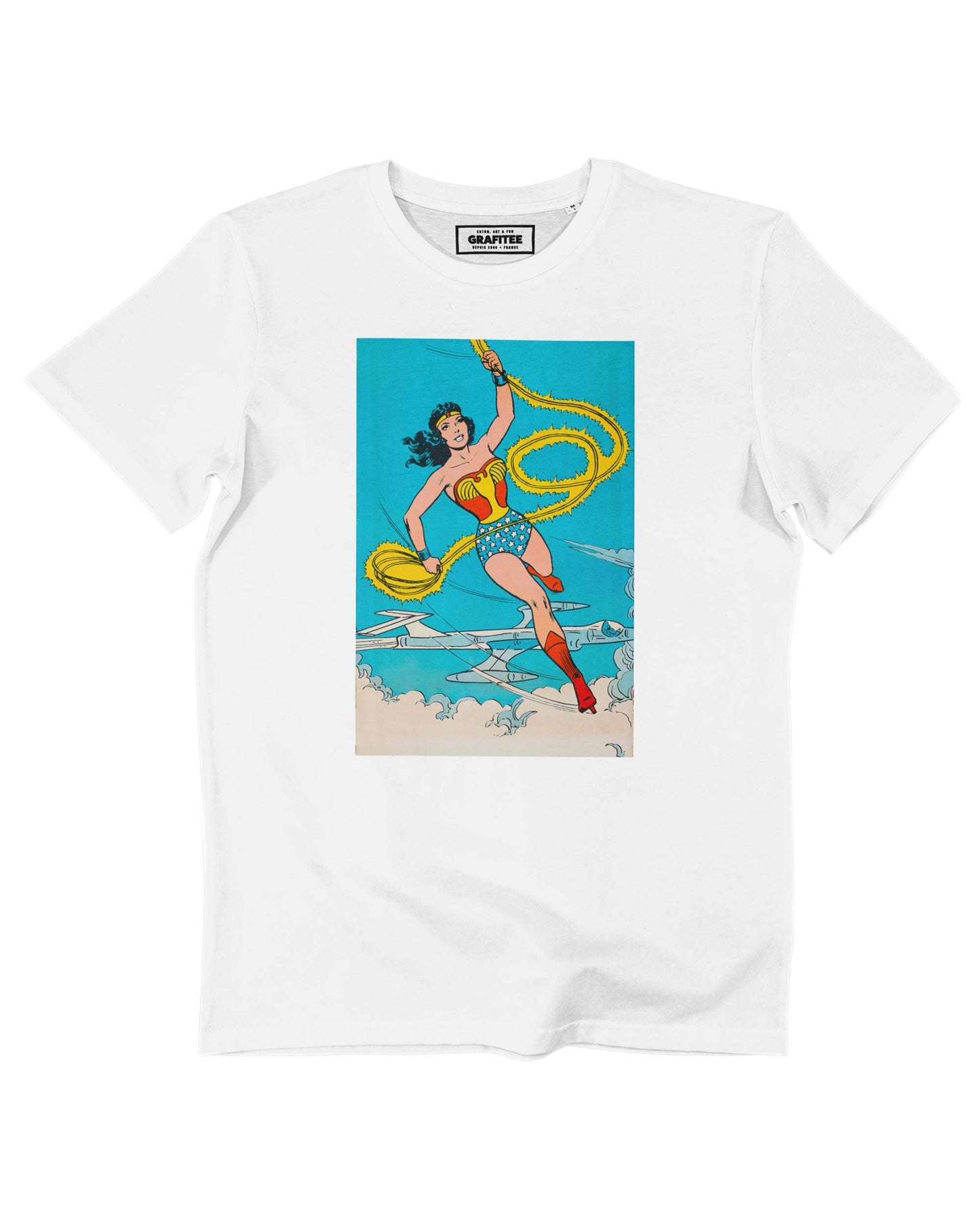 T-shirt Wonder Woman vintage a fumetti