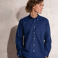 Camicia in popeline di cotone con colletto button-down