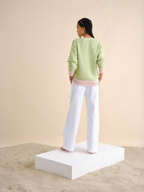 Cardigan in maglia di cotone con bottoni