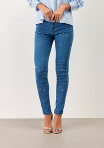 Jeans skinny Banga con strass