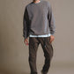 Maglione pesante pigmentato Essential grigio pietra