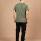 T-shirt con taschino in canapa biologica color Cipresso
