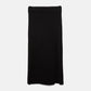 Gonna midi in maglia a costine con spacco frontale