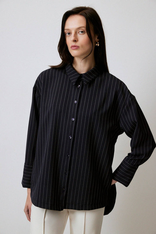 Camicia oversize a righe