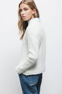 Maglione in maglia strutturata girocollo