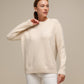 Maglione girocollo in maglia morbida da donna