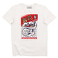 T-shirt unisex in cotone biologico con stampa gatto e sushi