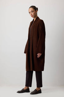 Cardigan oversize in maglia con tasca