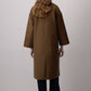 Cappotto oversize doppiopetto marrone