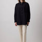 Camicia oversize nera dalla vestibilità comoda