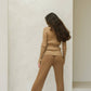 Maglione girocollo a costine in lana merino extra fine
