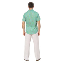 Camicia estiva a maniche corte in voile di cotone