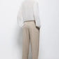 Pantaloni gessati con pinces