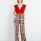 Body GUIMANOS con scollo a V in rete