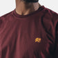 T-shirt Essential in cotone biologico bordeaux