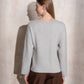 Maglia in maglia boxy con bottoni laterali