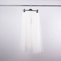 Gonna midi in tulle con fodera e vita elasticizzata
