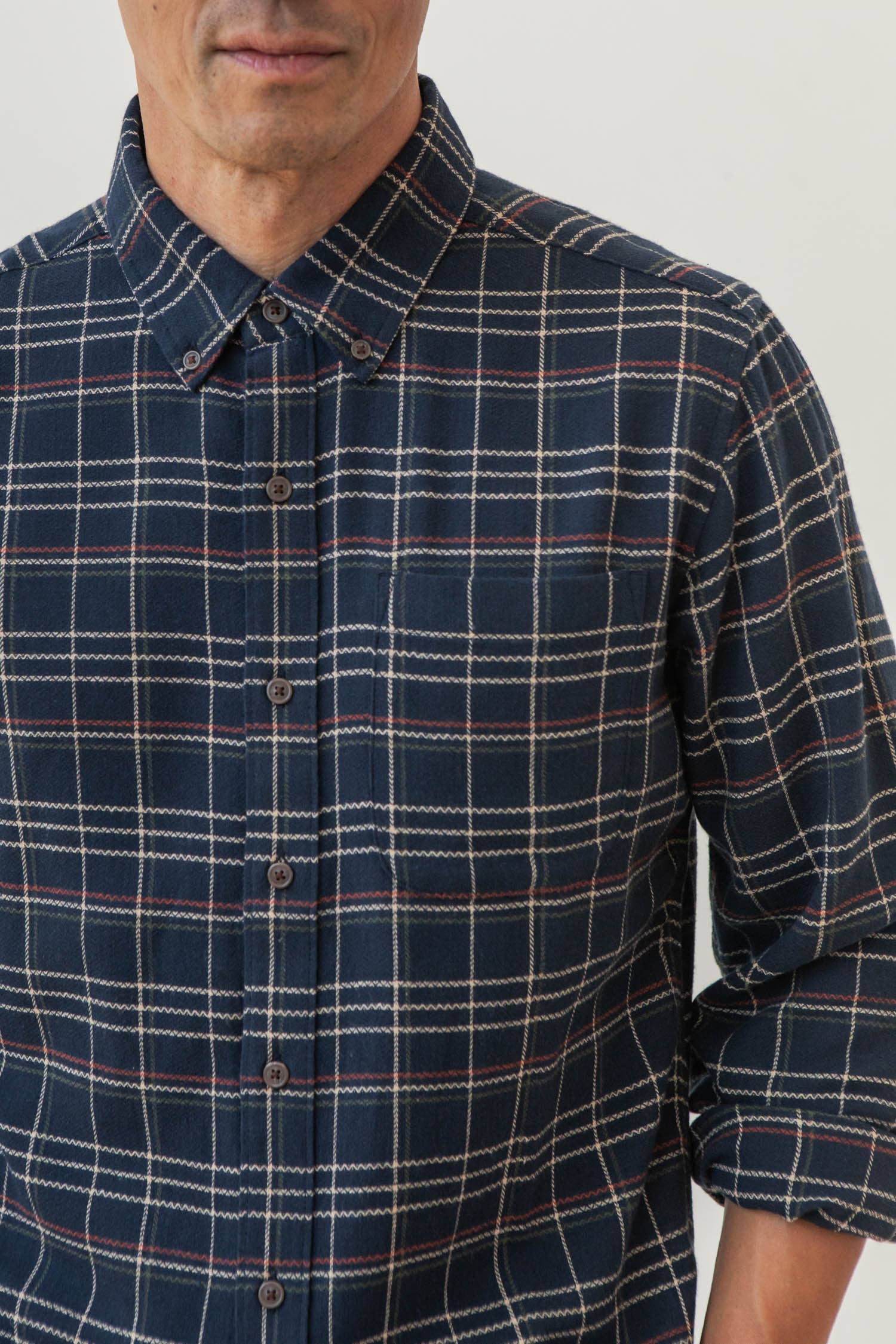 Camicia Sutton slim a quadri crepuscolo