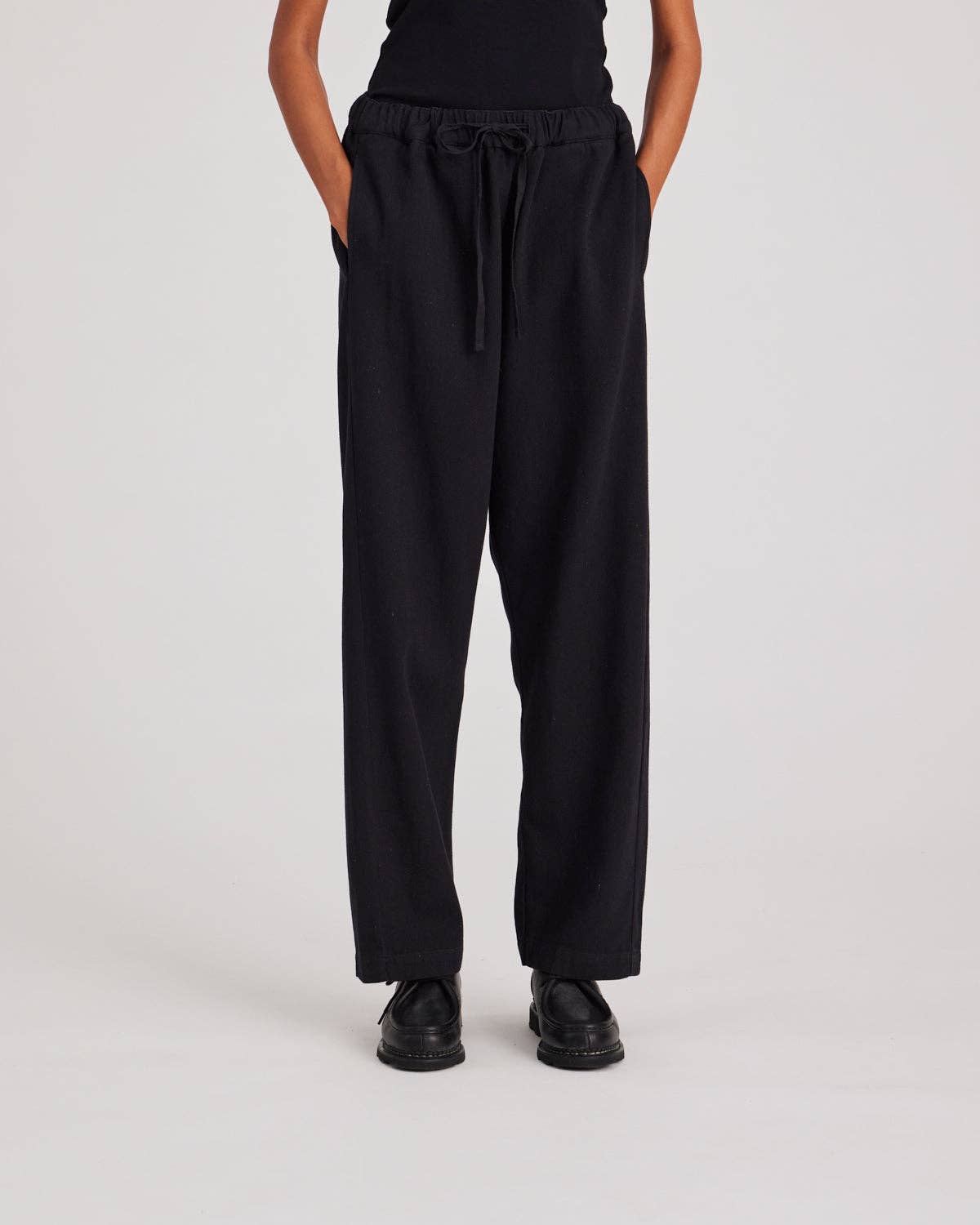 Pantaloni in twill di cotone biologico con coulisse