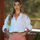 Camicia donna in lino e rayon