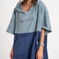 Poncho Surf Blu Tramonto in Cotone Biologico