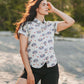 Camicia Bea a maniche corte con stampa Aloha Floral