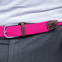 Cintura elastica intrecciata fucsia
