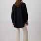 Camicia oversize nera dalla vestibilità comoda
