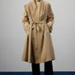 Trench cappotto con collo a scialle