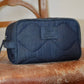 Beauty case da toilette da viaggio in denim trapuntato Care