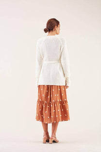 Giacca in cotone con cintura