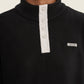 Maglione in pile nero unisex in cotone organico