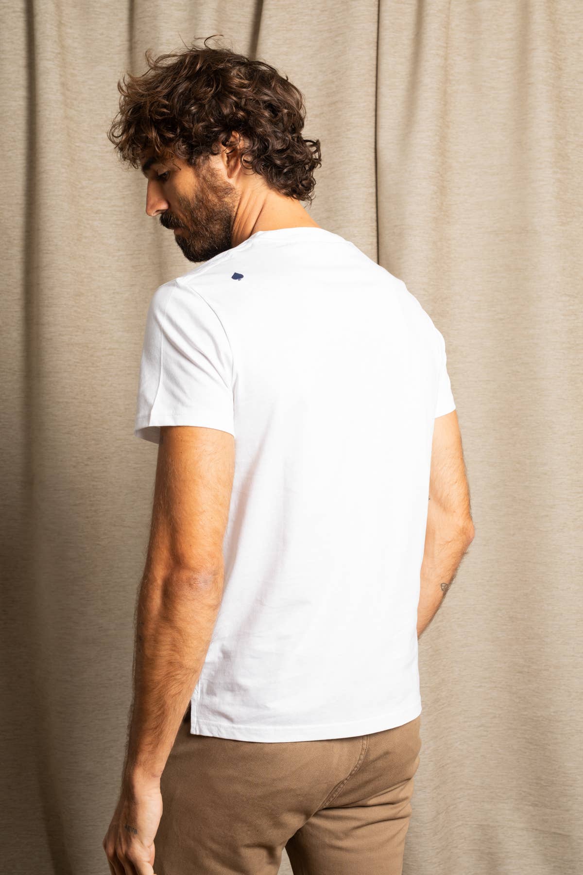 T-shirt in cotone biologico Beau Joueur bianco ottico