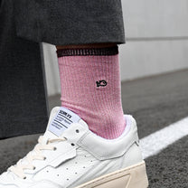 Calzini vintage in cotone pettinato rosa