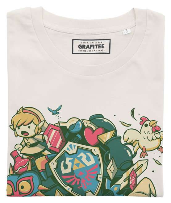 T-shirt Link Katamari con stampa geek