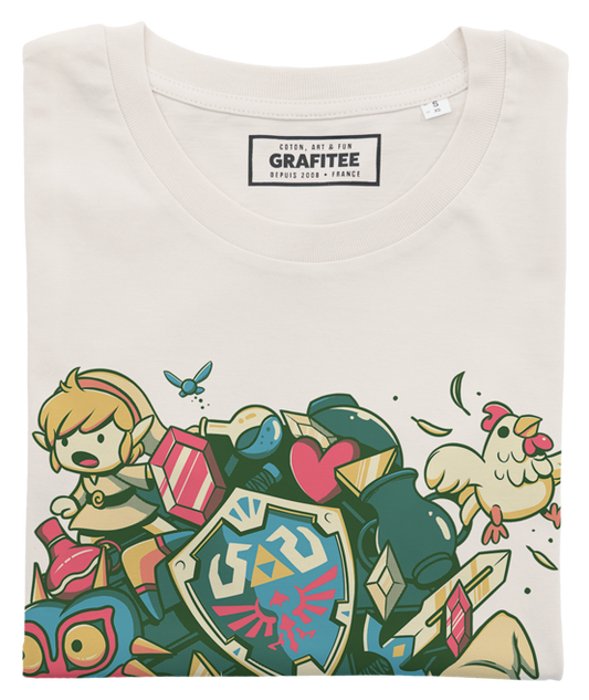 T-shirt Link Katamari con stampa geek