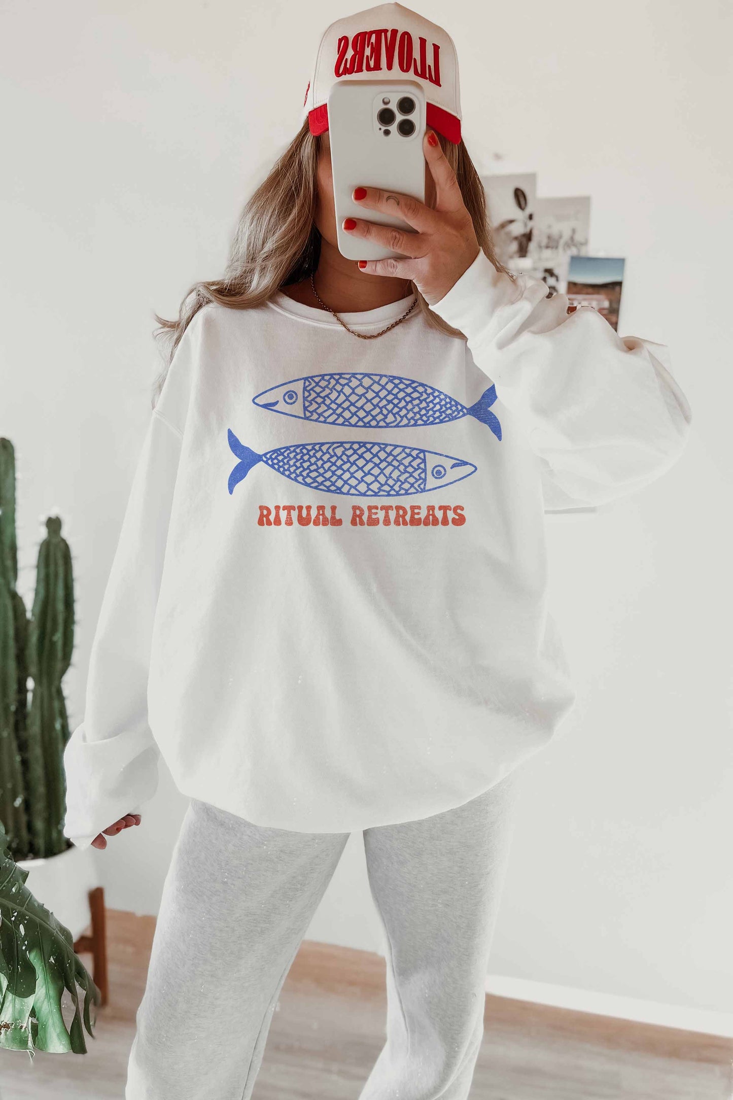 Felpa oversize grafica Ritual Retreats