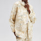 Giacca in cotone tie-dye