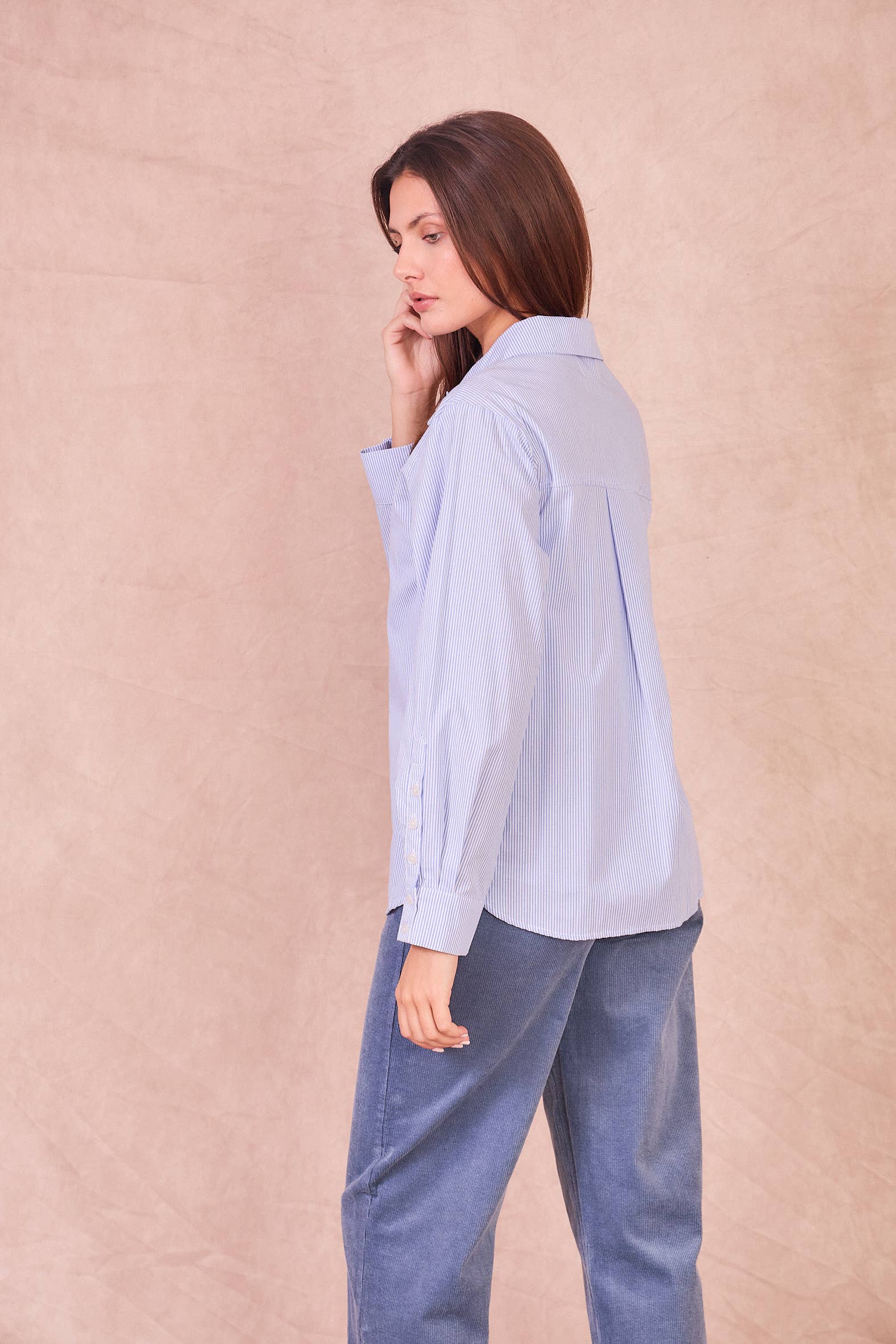 Camicia Alexandra in cotone con bottoni