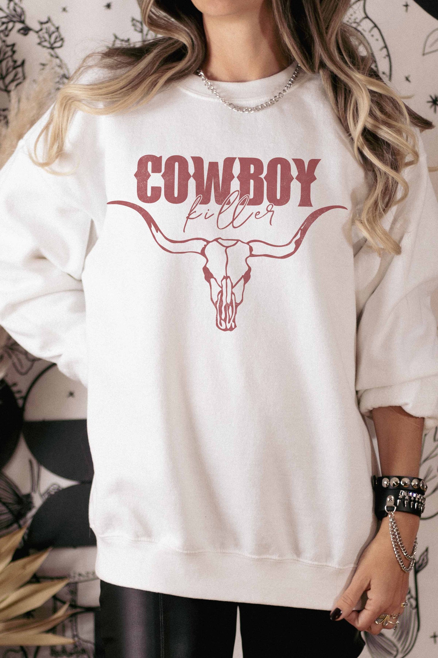 Felpa grafica Cowboy Killer