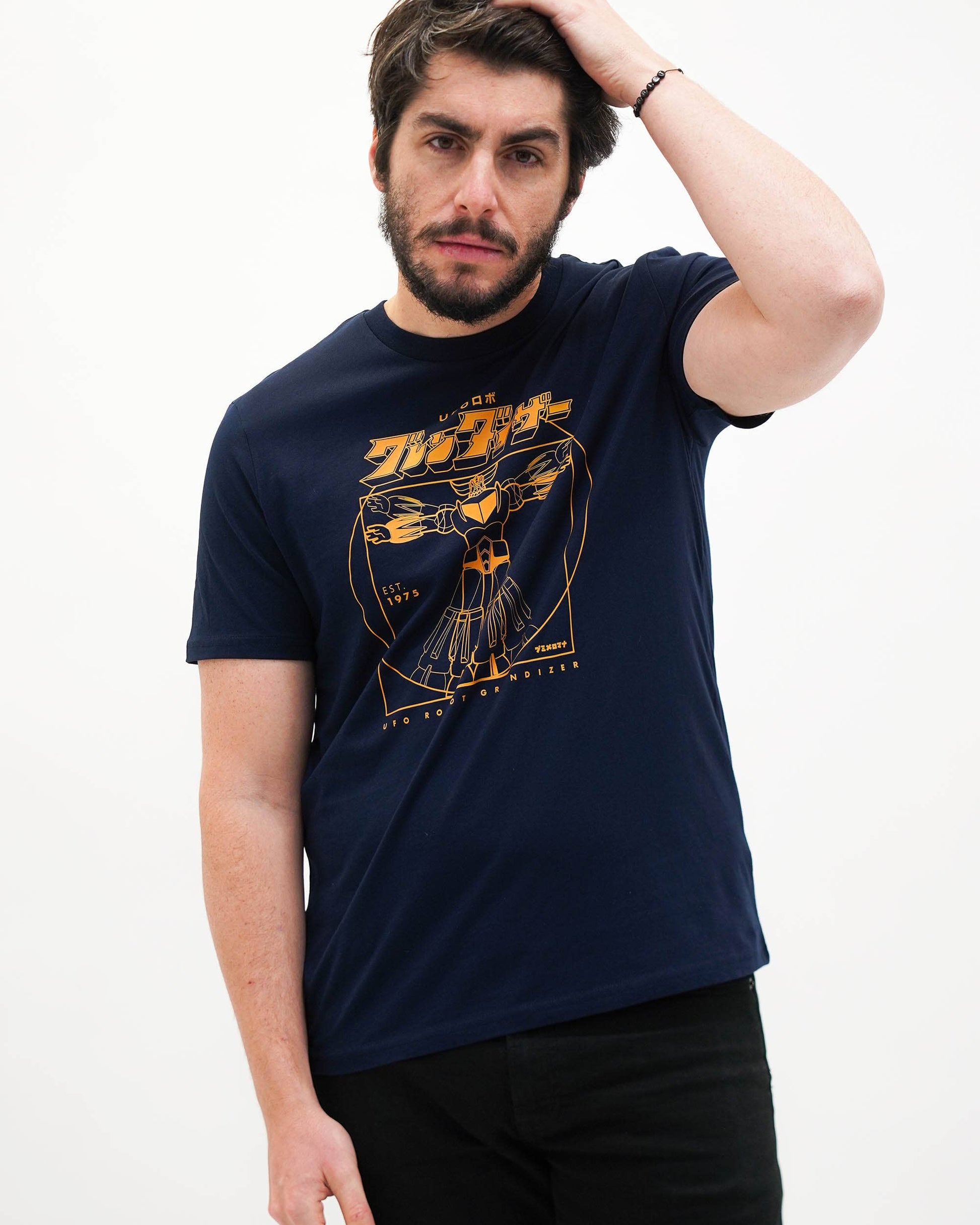 T-shirt Grendizer Vitru in cotone biologico con stampa mecha