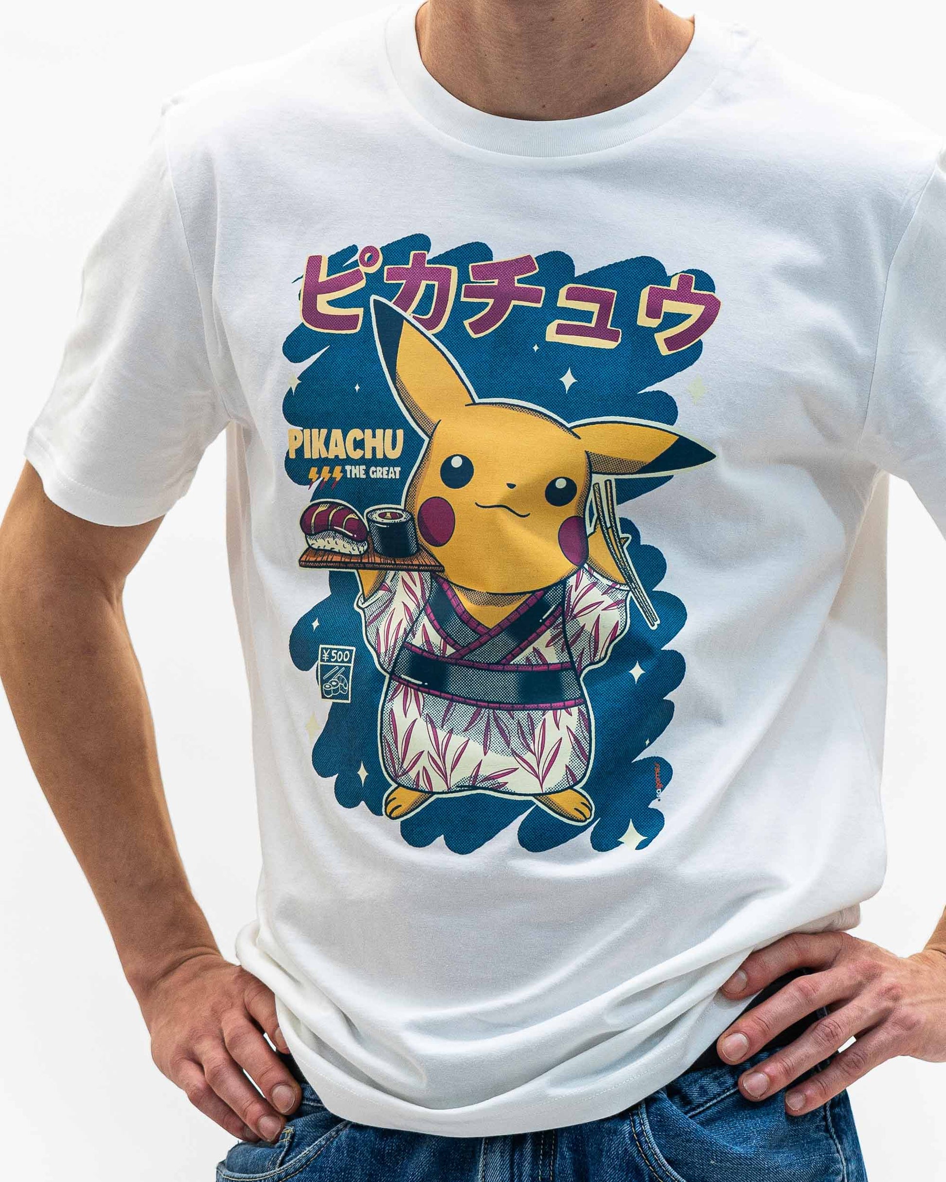 T-shirt Pikachu Sushi in cotone biologico