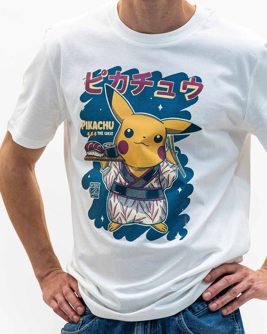 T-shirt Pikachu Sushi in cotone biologico