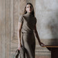 Dolcevita a maniche corte in puro cashmere